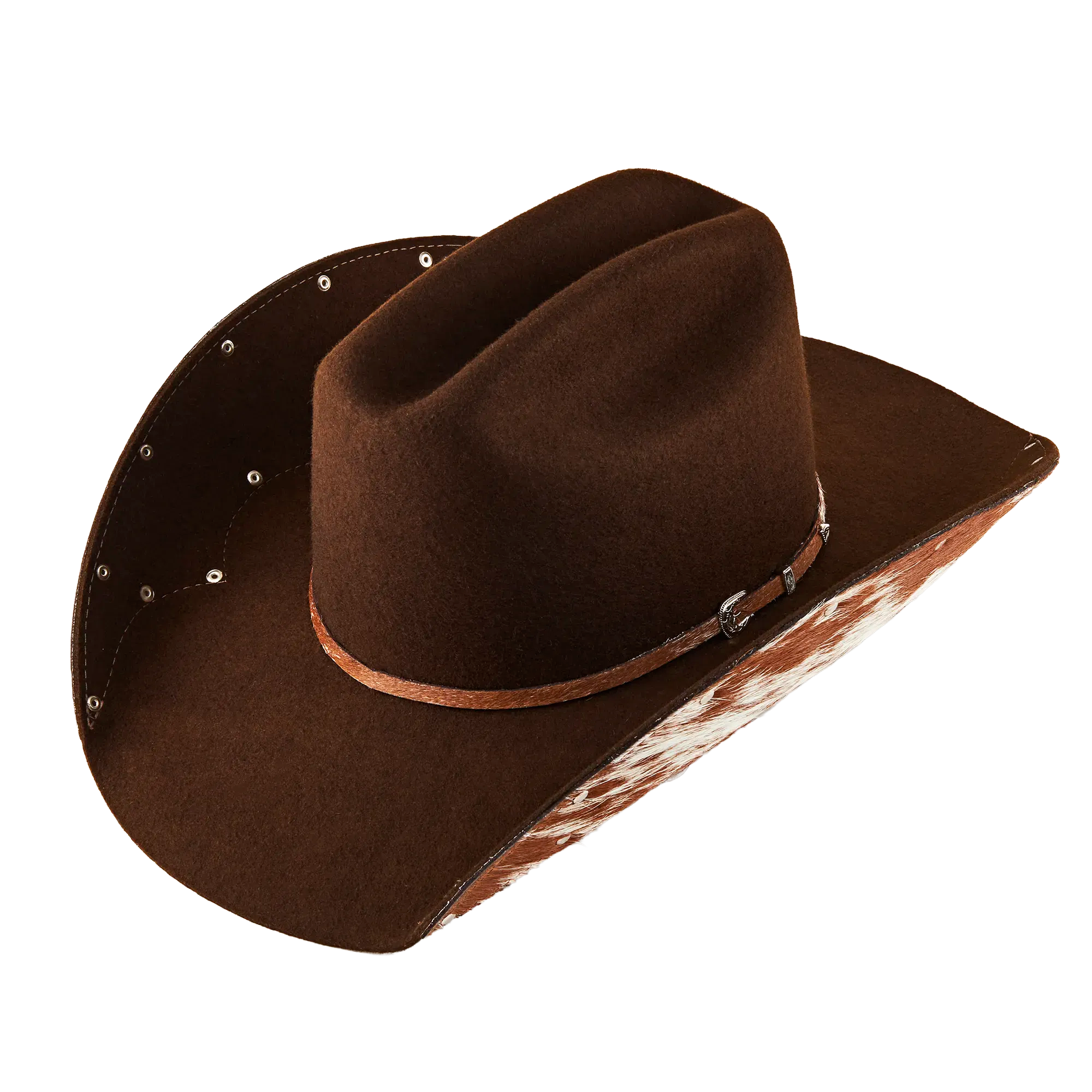 Chapéu Ana Castela - Herança Couro Marrom