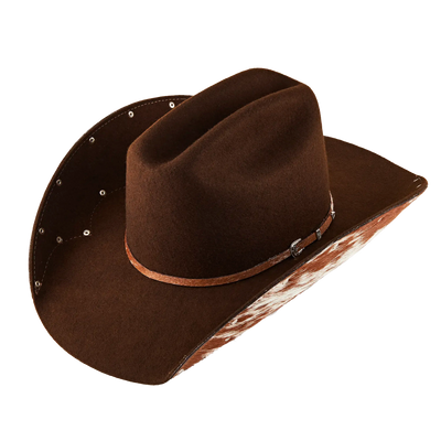 Chapéu Ana Castela - Herança Couro Marrom