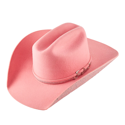 Chapéu Ana Castela - Boiadeira Brilho Rosa