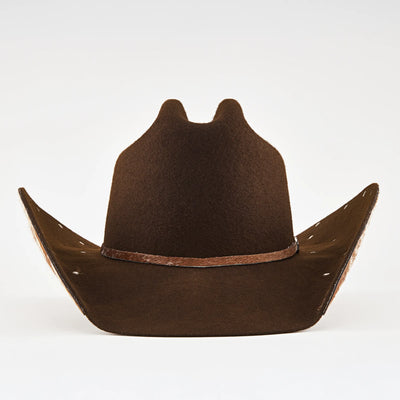 Chapéu Ana Castela - Herança Couro Marrom