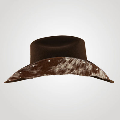 Chapéu Ana Castela - Herança Couro Marrom