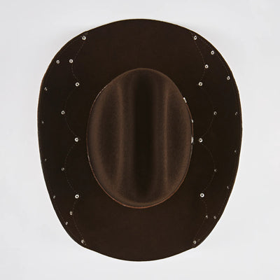 Chapéu Ana Castela - Herança Couro Marrom