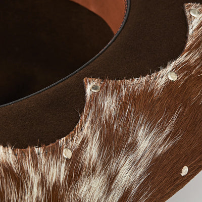 Chapéu Ana Castela - Herança Couro Marrom