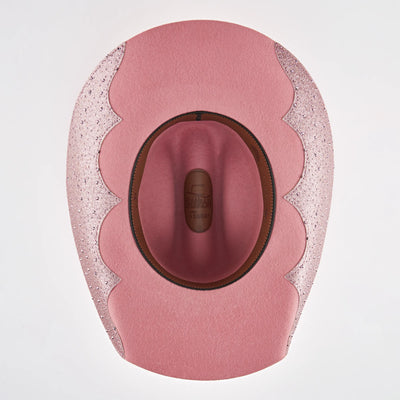 Chapéu Ana Castela - Boiadeira Brilho Rosa