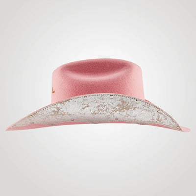 Chapéu Ana Castela - Boiadeira Jeans Rosa