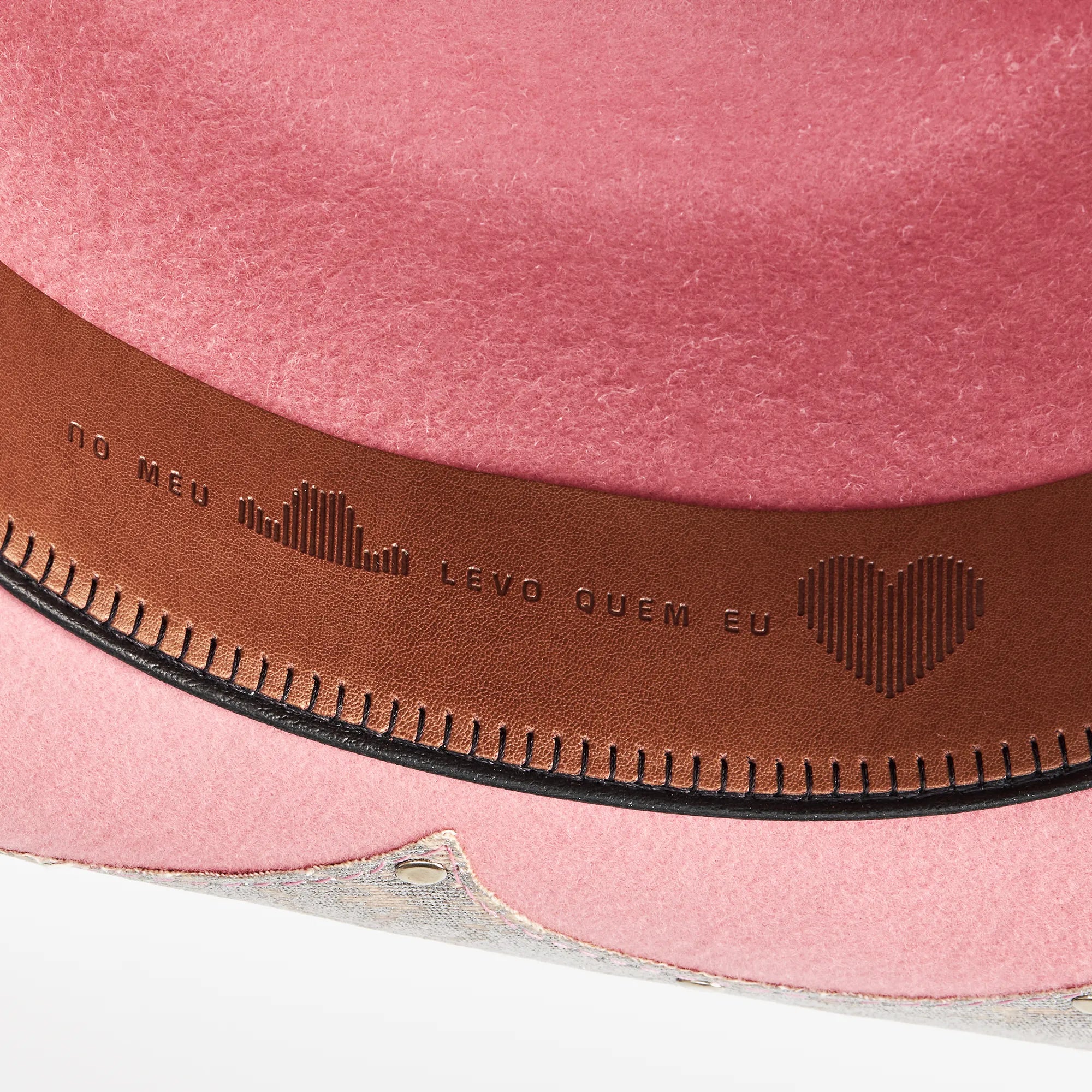 Chapéu Ana Castela - Boiadeira Jeans Rosa