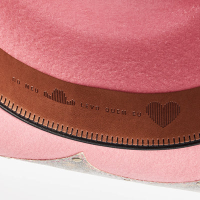 Chapéu Ana Castela - Boiadeira Jeans Rosa
