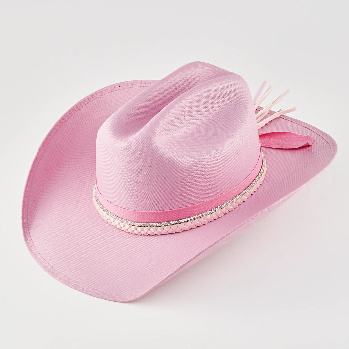 Chapéu Ana Castela Cowgirls de lona rosa, foto de produto