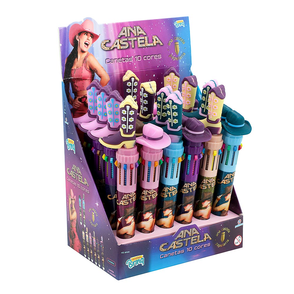 Canetas Gel 10 Cores Ana Castela
