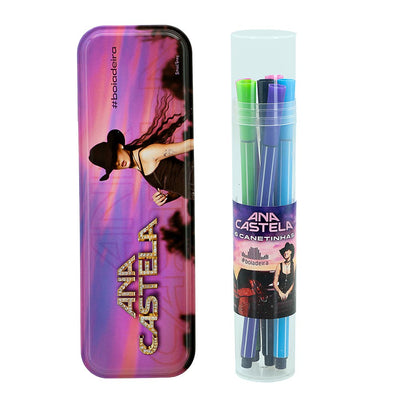 Kit Escolar Luxo Ana Castela Com Estojo