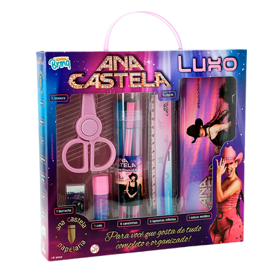 Kit Escolar Luxo Ana Castela Com Estojo