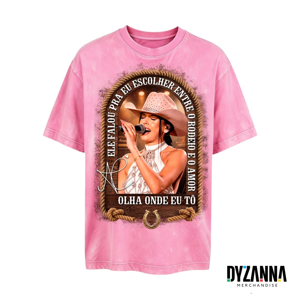 Camiseta Oversized Ana Castela · Coleção Musical
