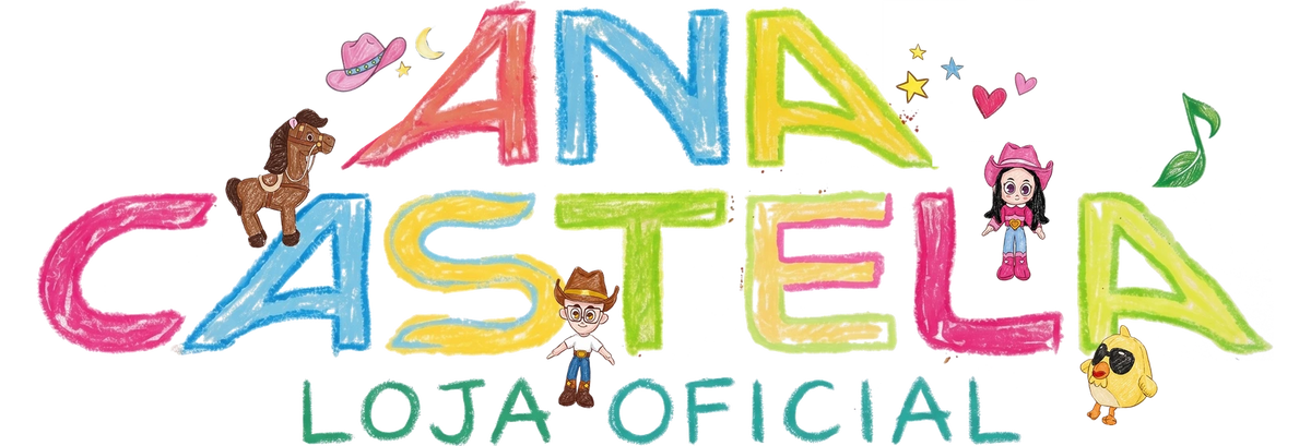 Ana Castela Loja Oficial, logo em giz de cera